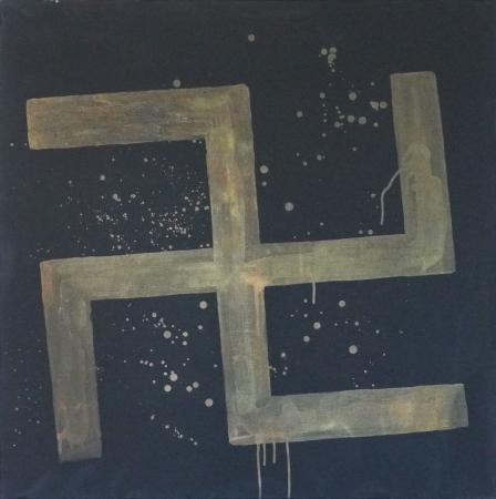 Franco Angeli, Untitled, 1964, Mixed media on canvas