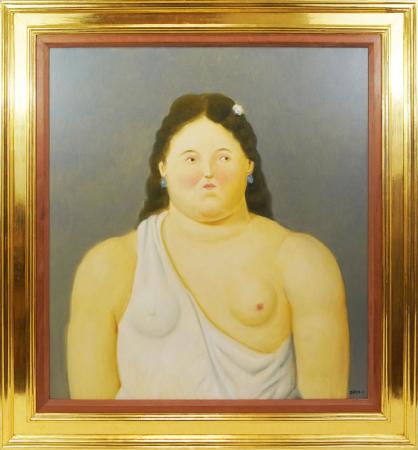 Fernando Botero, Nudo di Donna, 2013, Olio su tela, 82 × 73 cm