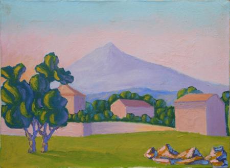 Salvo, Untitled, 1980, Oil on canvas, 30 × 40 cm