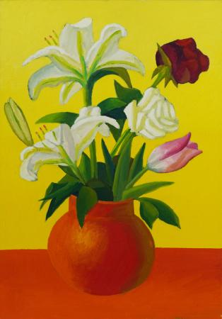 Salvo, Untitled (Flowers), 1980-1989, Oil on canvas, 50 x 35 cm