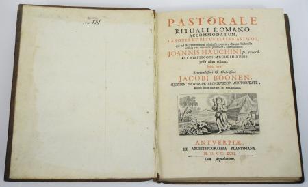 LIBRO ANTICO 1835 PASTORALE RITUALI ROMANO RITI ECCLESIASTICI ED ESORCISMI