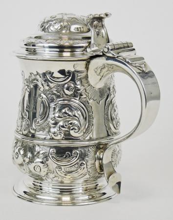 BOCCALE INGLESE IN ARGENTO STERLING - SAMUEL WELLS - LONDRA 1743