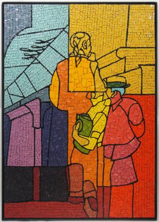 Valerio Adami - Senza titolo - Quadro mosaico
