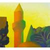 Salvo, Minareto, Anni 90 del XX secolo, Olio su cartone intelato, 35 × 25 cm - foto 2
