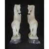 ANTIQUE ALABASTER SCULPTURES BOOKENDS HAND CARVED EARLY 1900'S - photo 4
