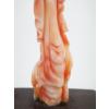 CHINESE PINK MIDWAY CORAL SCULPTURE FEMALE FIGURE - photo 8