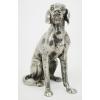 A PAIR OF GUCCI SILVER PLATED METAL DOGS - photo 1