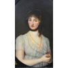 ANTIQUE PAINTING WOMAN PORTRAIT EARLY 19TH CENTURY - photo 1