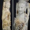 BIG AND ANTIQUE CHINESE SCULPTURE - GUANYIN - IVORY TUSK - photo 23