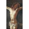 ANTIQUE GENOESE SCHOOL PAINTING - CRUCIFIXION - OIL ON CANVAS - 17TH CENTURY - photo 2