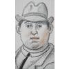 Fernando Botero - Uomo a cavallo - Tecnica mista su carta - foto 9
