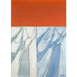 Achille Perilli, Che Emozione il Colore, 1966, Tecnica mista su tela, 45 x 35 cm