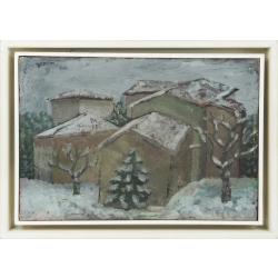 Salvo, Landscape (Snow), 1981, Oil on canvas, 20 x 30 cm