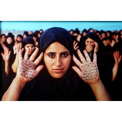 Shirin Neshat, Rapture - Women with Writing on Hands, 1999, Color Photograph, 101 × 152 cm