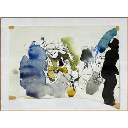 Afro Basaldella, Untitled, 1955, Mixed media on paper, 19 x 24 cm
