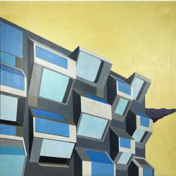 Tancredi Fornasetti, Un Futuro, 2012, Acrilico su tela, 80 x 80 cm