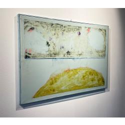 Mario Schifano, Senza Titolo (Paesaggio Anemico), 1978-1980, Smalti e pastello su tela, 70 × 100 cm