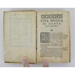 ANTIQUE BOOK DANTE ALIGHIERI NEW LIFE EDITIO PRINCEPS 1576