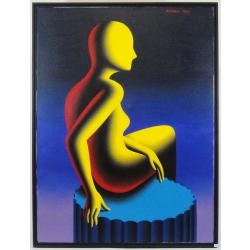 Mark Kostabi - Goddess of confirmation - Quadro olio su tela