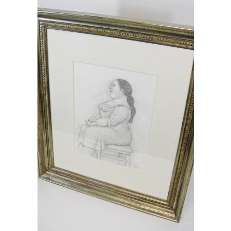Fernando Botero, Woman with Red Nail Polish, 2006, Mixed media in paper, 41 × 31 cm - photo 5