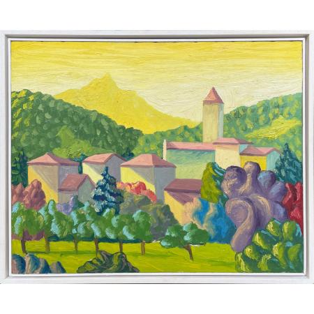 Salvo, Paesaggio, 1981, Olio su tela, 40.3 × 50.3 cm - foto 1