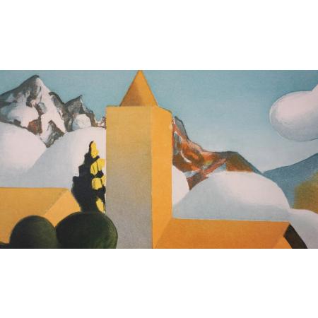 Salvo, Nevicata, ca. 1990, Acquaforte acquatinta su carta, 60 × 80 cm - foto 5