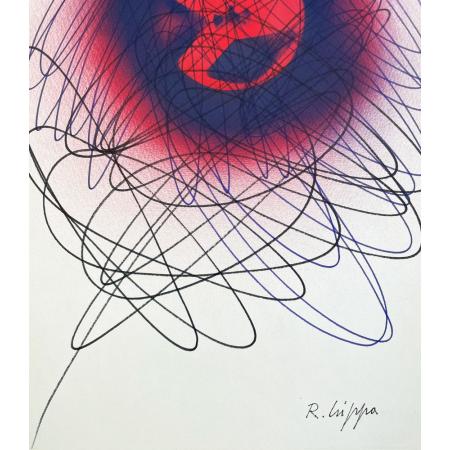 Roberto Crippa, Spirale, 1965-1970, Olio su carta, 39.5 × 30 cm - foto 1