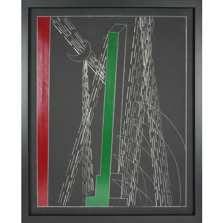 Franco Angeli, Untitled, 1985-1988, Mixed media on canvas, 100 x 80 cm - photo 1