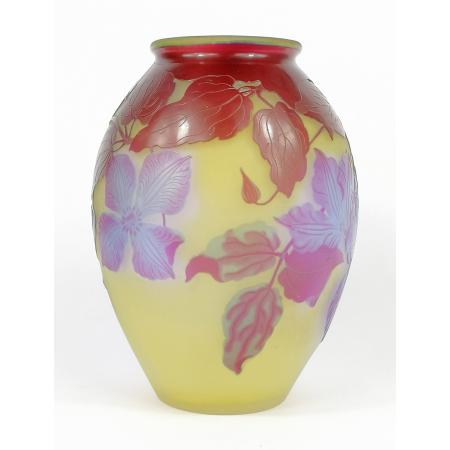 Émile Gallé, Glass Vase with Clematis, ca. 1900, 20 × 14 × 14 cm - photo 4