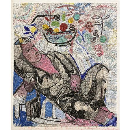 Sandro Chia, Senza Titolo, 1990-1999, Mosaico, 122 × 102 cm