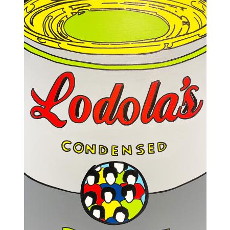 Marco Lodola, Senza Titolo (Condensed Pavese Soup), 2020-2023, Smalti e tecnica mista su tela, 120 x 80 cm - foto 2