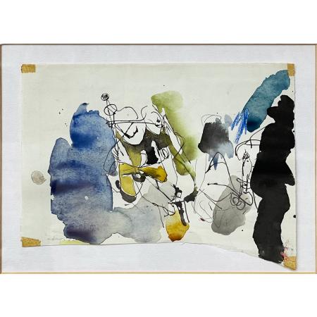 Afro Basaldella, Untitled, 1955, Mixed media on paper, 19 x 24 cm