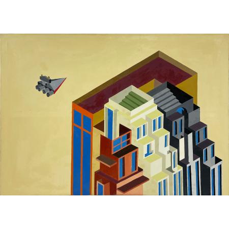 Tancredi Fornasetti, Untitled, 2008, Acrylic on canvas, 70 x 100 cm