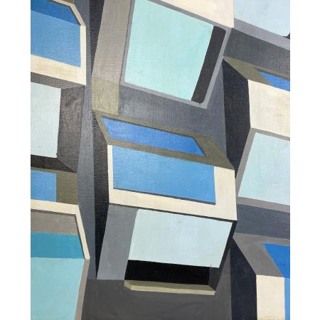 Tancredi Fornasetti, Un Futuro, 2012, Acrilico su tela, 80 x 80 cm - foto 1
