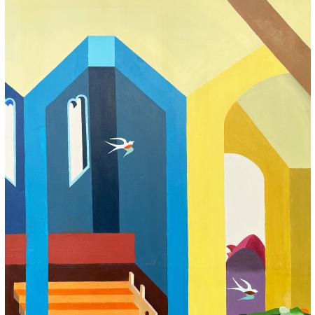 Tancredi Fornasetti, Lungo il Guado, 2013, Olio su tela, 149 x 100.5 cm - foto 3
