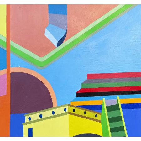 Tancredi Fornasetti, Senza Titolo, 2014, Olio su tela, 70 x 70 cm - foto 3