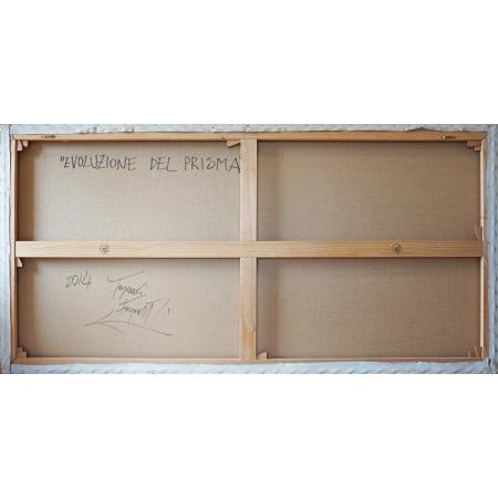 Tancredi Fornasetti, Evoluzione del Prisma, 2014, Acrilico su tela, 100 x 200 cm - foto 1