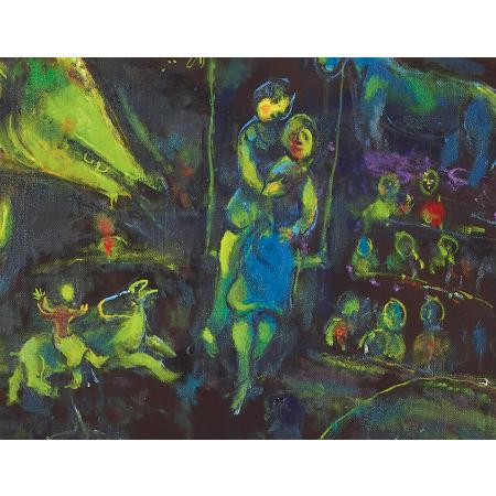 Marc Chagall, Bestiaire et Musique, 1969, Olio, pastello e china su tela, 140.2 x 155.5 cm - foto 8