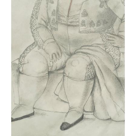 Fernando Botero, El Matador, 1988, Tecnica mista su carta, 50 x 35 cm - foto 3