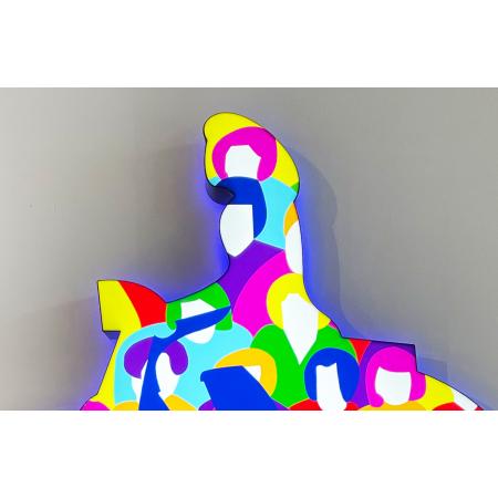 Marco Lodola, Vespa Dior, 2023, Scultura luminosa in perspex e led, 114 × 88 × 13 cm - foto 2