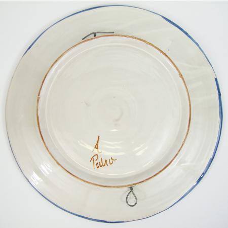 ALBISOLA POTTERY PLATE SIGNED - photo 4