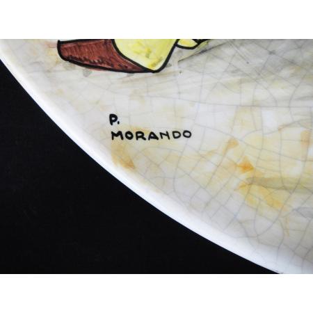 PIETRO MORANDO CERAMIC PLATE THE SNACK ENUMERATED 5/50 - photo 5