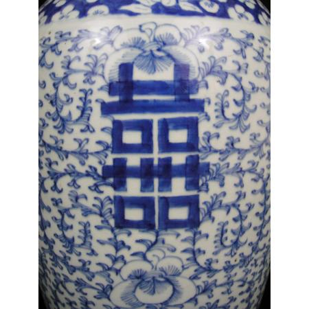 ANTIQUE BLUE AND WHITE CELADON CHINESE VASE 19TH CENTURY REF NO 0131 - photo 5