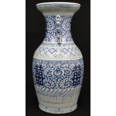 ANTIQUE BLUE AND WHITE CELADON CHINESE VASE 19TH CENTURY REF NO 0132 - photo 3