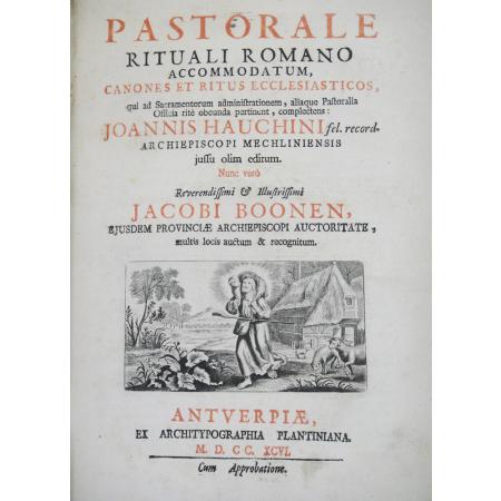 ANTIQUE BOOK 1835 PASTORALE RITUALI ROMANO ECCLESIASTICAL RITES AND EXORCISMS - photo 1