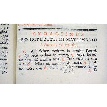 ANTIQUE BOOK 1835 PASTORALE RITUALI ROMANO ECCLESIASTICAL RITES AND EXORCISMS - photo 11