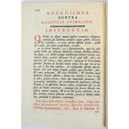 ANTIQUE BOOK 1835 PASTORALE RITUALI ROMANO ECCLESIASTICAL RITES AND EXORCISMS - photo 15