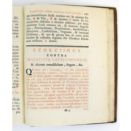 ANTIQUE BOOK 1835 PASTORALE RITUALI ROMANO ECCLESIASTICAL RITES AND EXORCISMS - photo 16