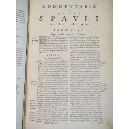 LIBRO ANTICO 1617 COMMENTARIA IN OMNES D PAULI EPISTOLAS - foto 6