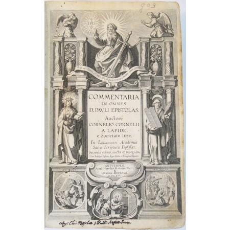ANTIQUE BOOK 1617 COMMENTARIA IN OMNES D PAULI EPISTOLAS